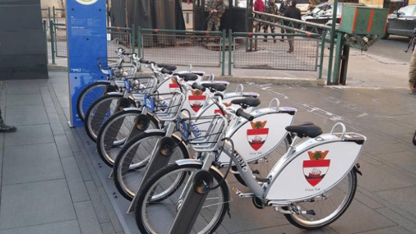 Universities in Beirut will each get one station of 12 bicycles, with the potential to add another if scheme proves popular.  (Facebook/Jawad Sbeity)