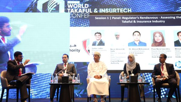 (L-R) Industry Leaders from Milliman, U.A.E. Insurance Authority, Capital Market Authority, Bank Negara Malaysia and Central Bank of Bahrain at the Regulator's Rendezvous Panel at the 14th WTIC
