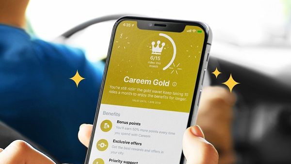 If Careem customers take 15 rides a month they will achieve the Careem Gold status and enjoy benefits including 50 percent more points awarded on all rides.
