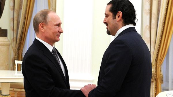 President Putin meeting with Saad Hariri  (Twitter)