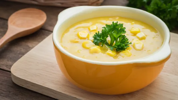 شوربة الذّرة بالكريمة

