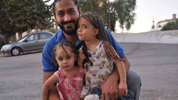 The 36-year-old Jordanian Wasseim Alsati, a barber who made Christchurch his home, and his daughter. (Twitter)