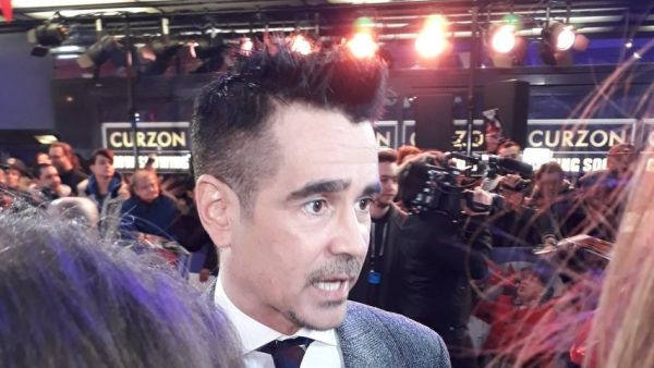 Colin Farrell arrived at the Dumbo premiere! (Twitter)