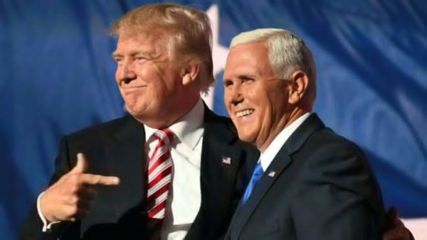 Republican Presidential nominee Donald Trump and VP Mike Pence (AFP)
