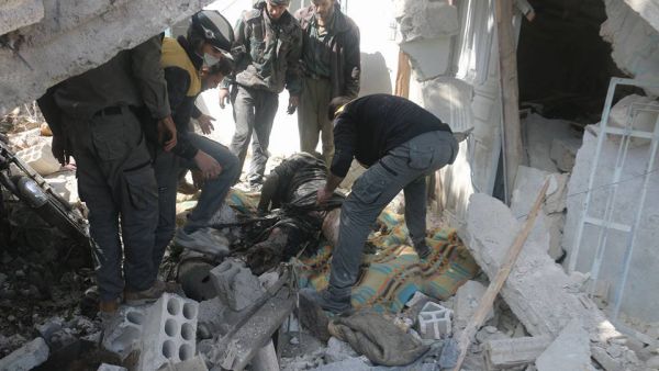 Air Raids in Syria (Twitter)