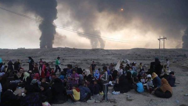 Civilians from #Daraa  left their towns and fled out (Twitter)