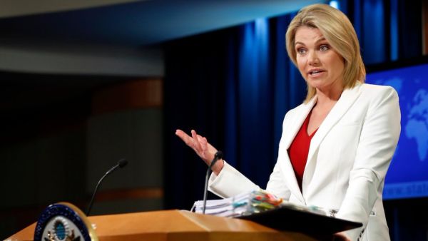 State Department spokesperson Heather Nauert  said over 117,000 people are believed to have been detained or forcibly disappeared in Syria since the conflict began in 2011. (Twitter)