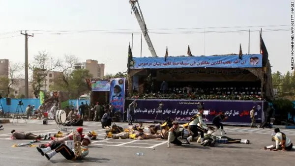 Attack on a military parade in southwest Iran (Twitter)