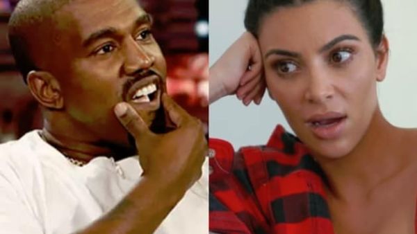 Kim Kardashian and Kanye West (Twitter)