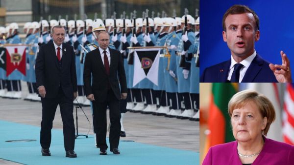 A four-way summit between the leaders of Turkey, Russia, Germany and France on the conflict in Syria (Twitter)