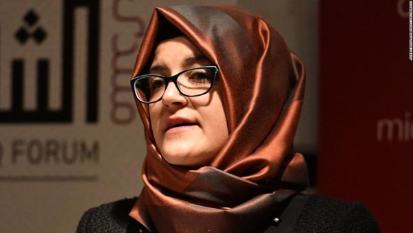 Khashoggi's fiancée Hatice Cengiz (Twitter)