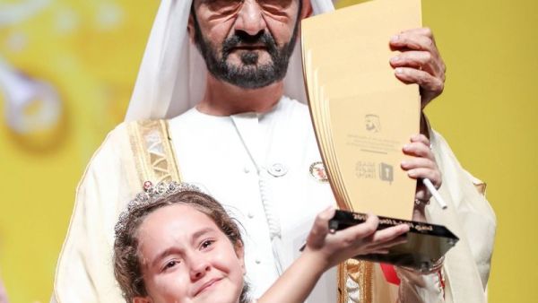 Moroccan Girl ,9, Wins $ 136,000 in Arabic Reading Competition  (Twitter)