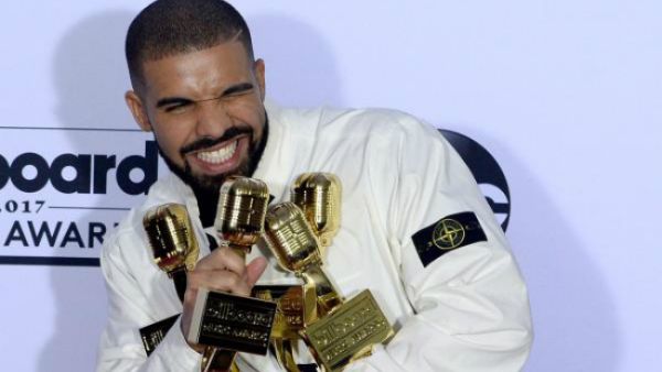 The rapper has filmed a video for his recently-released God's Plan album at Miami Senior High.
 (Source: Jim Ruymen/UPI)