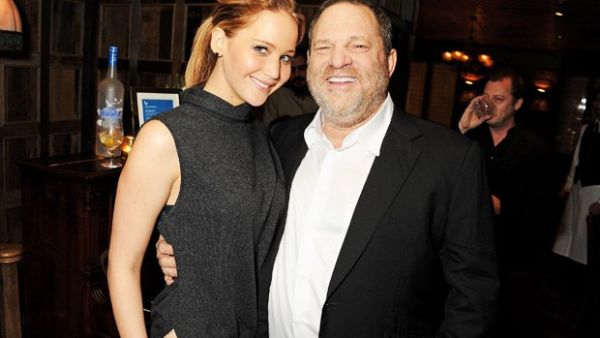 Jennifer Lawrence with Harvey Weinstein (Twitter)