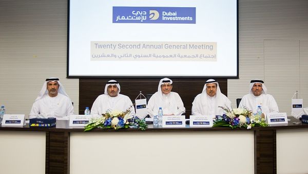 Dubai Investments Board of Directors at the 22nd AGM in Dubai.
