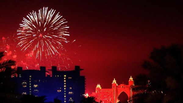 Fireworks over Atlantis, The Palm in Dubai, on December 25, 2016. (Marwan Naamani/ AFP)