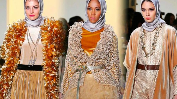 The glitzy silver and gold fashions of Indonesian designer Anniesa Hasibuan. (Instagram)