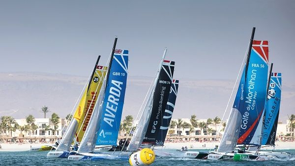 خلال جولة الطواف العربي للإبحار الشراعي أي إف جي