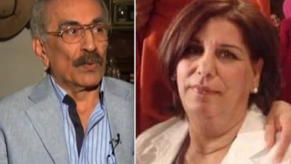 الكاتب الاردني الراحل خيري منصور وأرملته امل منصور