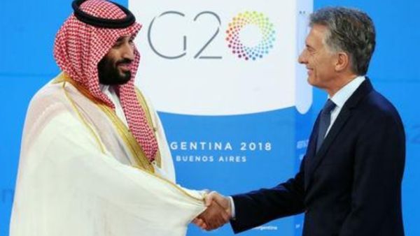 ولي العهد السعودي التقى مع الرئيس الأرجنتيني ماوريسيو ماكري