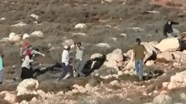 اصابة 3 فلسطينيين بينهم امراة في اعتداء وحشي للمستوطنين