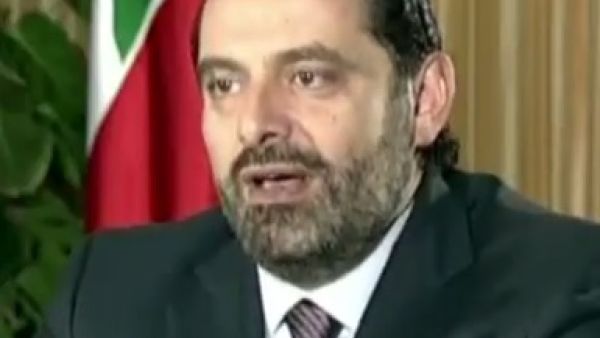 الحريري خلال المقابلة