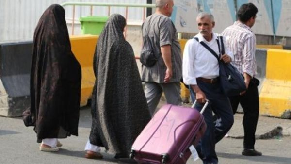 حجاج ايرانيون في شوارع مكة المكرمة

