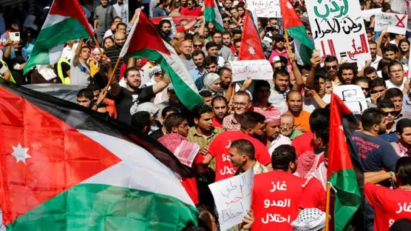 مسيرة في العاصمة الأردنية تندد باتفاقية الغاز الإسرائيلي