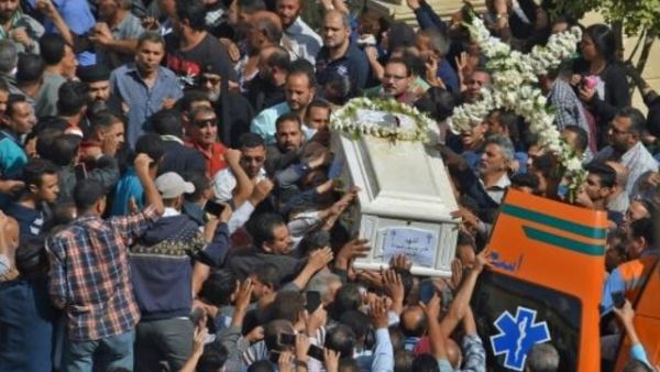 جنازة أقباط ضحايا هجوم لتنظيم الدولة الإسلامية في المنيا
