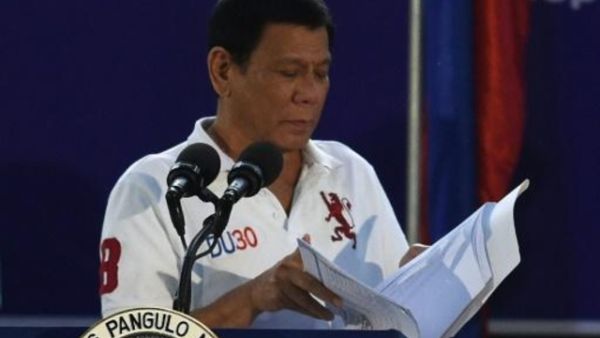 الرئيس الفيليبيني رودريغو دوتيرتي