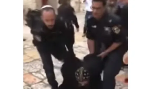 قوات اسرائيلية تعتدي بوحشية على رهبان اقباط في القدس