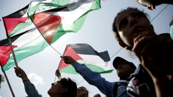 مظاهرة في رام الله احتجاجا على اعتقال صحافيين

