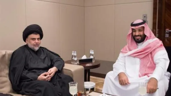 ولي عهد المملكة العربية السعودية محمد بن سلمان يقابل رجل الدين الشيعي العراقي مقتدى الصدر في جدة
