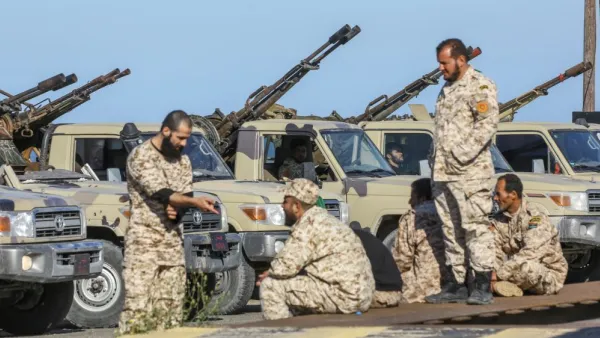 مقاتلون موالون لحكومة الوفاق الوطني في طرابلس

