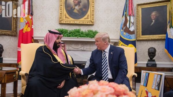 الرئيس الأمريكي دونالد ترامب وولي العهد السعودي الأمير محمد بن سلمان