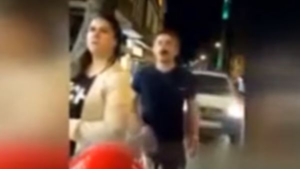 زوجان يوثقان لحظة دهسهما