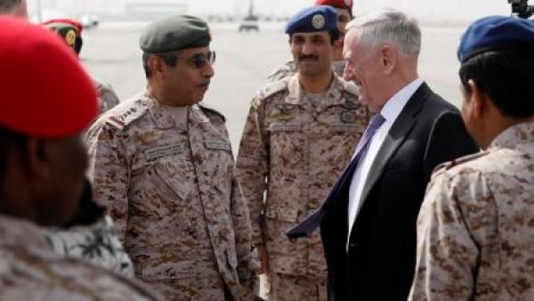 وزير الدفاع الأمريكي جيم ماتيس لدى وصوله إلى الرياض

