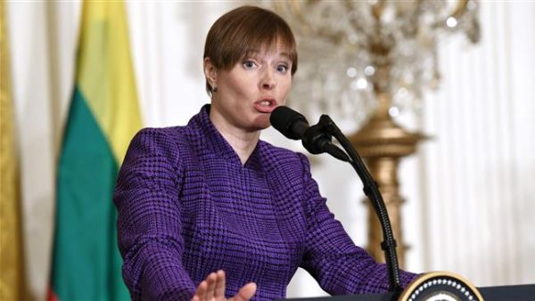 President Kaljulaid of Estonia has recently asked the US to install Patriot missiles and troops in her Baltic country to deter Russia. (AFP/ File Photo)
