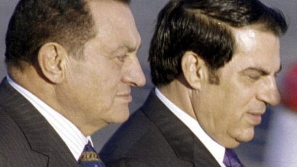 The Tunisian and Egyptian leader were both ousted during the Arab Spring. [outernationalist]