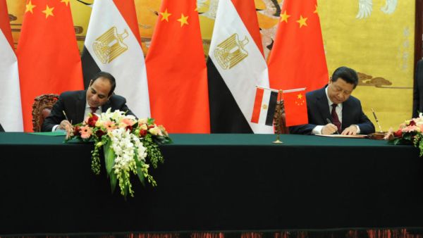 Chinese-Egyptian relations have developed positively over the past period after the Chinese President visited Cairo last January, in a trip that was the first of its kind in 12 years. (File photo)