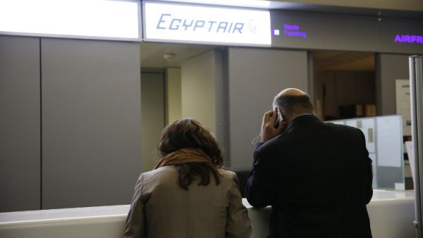 There was almost a 24-hour time lapse between the first instance of reporting on the aeroplane’s disappearance and the Egyptian authorities announcing that it had crashed, despite statements early on by other governments that the plane had gone down into the sea. (AFP/Thomas Samson)
