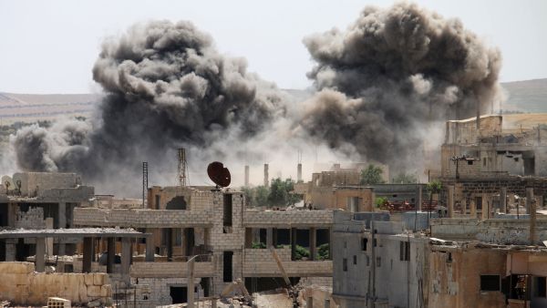 The Daraa Civil Defense Center said in a statement that those who were targeted in the attack were headed to evacuate victims of a previous shelling. (AFP) 