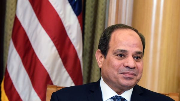 Egypt's president has come under fire for "unfit" remarks he made seemingly towards the Gulf state of Qatar during an inauguration of a military base.  (AFP)