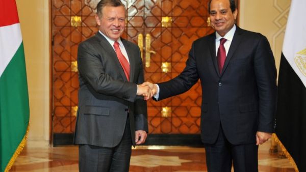 King Abdullah II of Jordan and Egypt's President Abdel Fattah al-Sisi. (File photo)