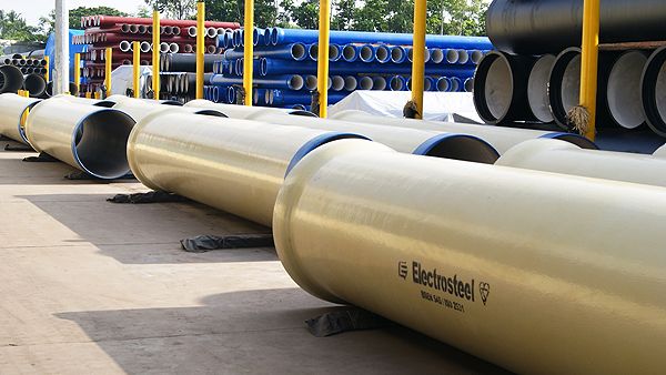 Electrosteel's business of distributing the company’s products is logistically demanding, and involves a high cost with transporting huge volumes of cargo. (Electrosteel Castings)