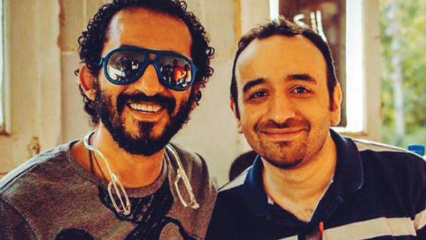 Ahmed Helmy captured on camera with "Excusable" director Amro Salama on location (Image: Facebook)