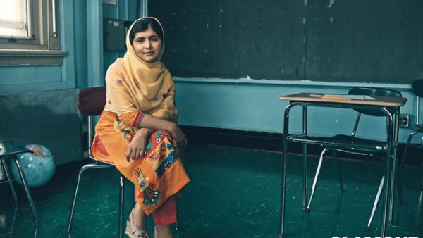 Glamourous Malala Yousafzai in New York. (Image courtesy of Glamour) Glamourous Malala Yousafzai in New York. (Image courtesy of Glamour)