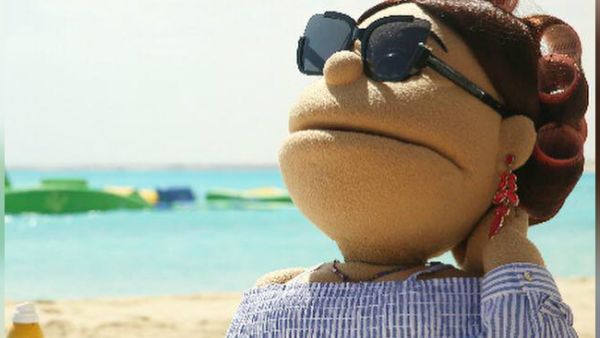 Abla Fahita looks to the sky. (Facebook / Abla Fahita)