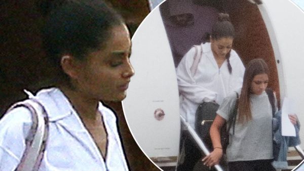 Ariana Grande lands in London to headline her Manchester fundraising concert next Sunday. (FameFlynet)