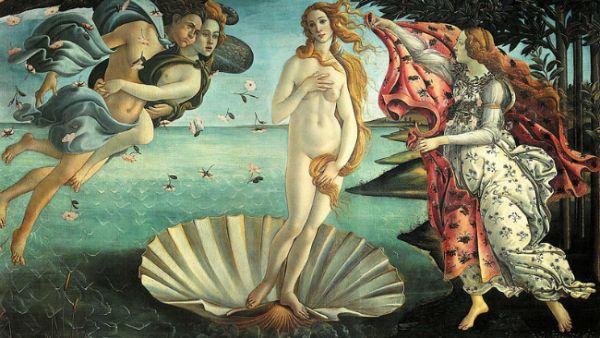 From Botticelli's "The Birth of Venus," a famous Renaissance painting. (Wikimedia Commons)